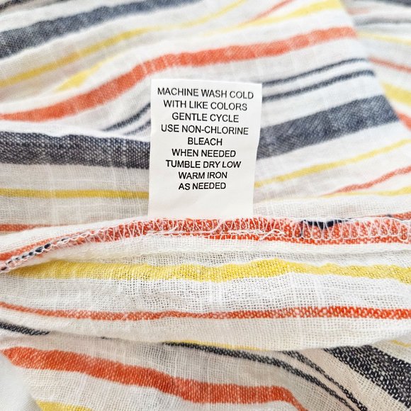 Spiaggia Dolce White Striped Fit & Flare Dress Size L - Picture 2 of 14